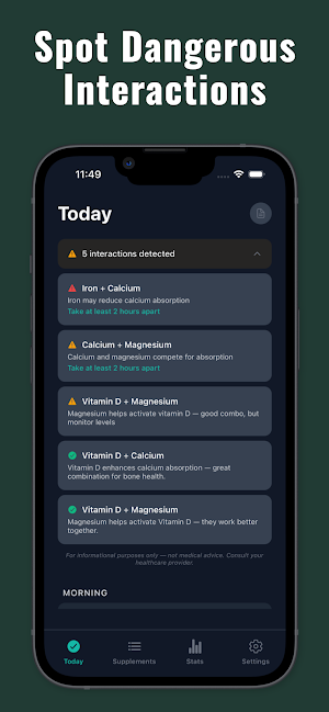 Supplement & Vitamin Tracker Screenshot 1
