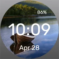Boat on the lake - Watch Face