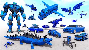 Animal Crocodile Robot Game Screenshot 0
