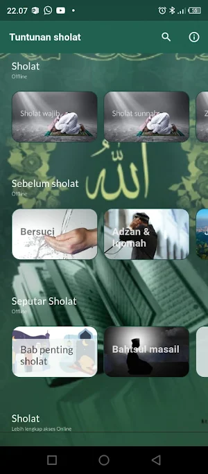 Panduan sholat : Wajib & Sunah Screenshot 0