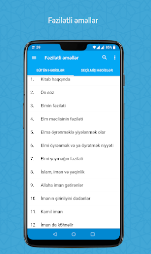 Fəzilətli Əməllər Screenshot 0