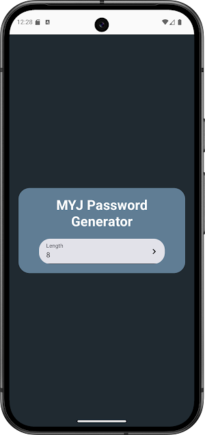 MYJ Password Generator Screenshot 0