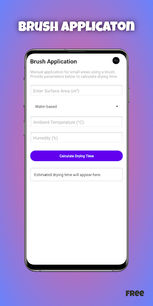 Industrial PaintDry Calculator Screenshot 1