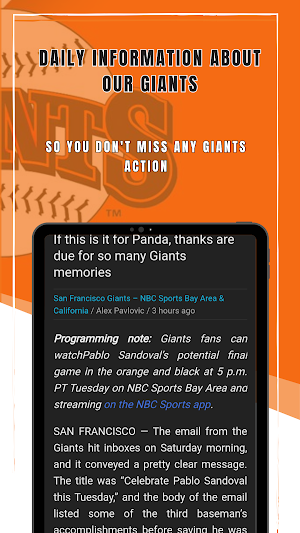 My Giants - SF Giants News Screenshot 3