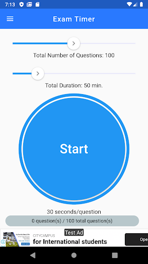 Exam Timer : Effortless, Easy Screenshot 0