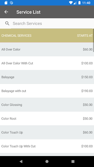 Bella Cole Salon Screenshot 1