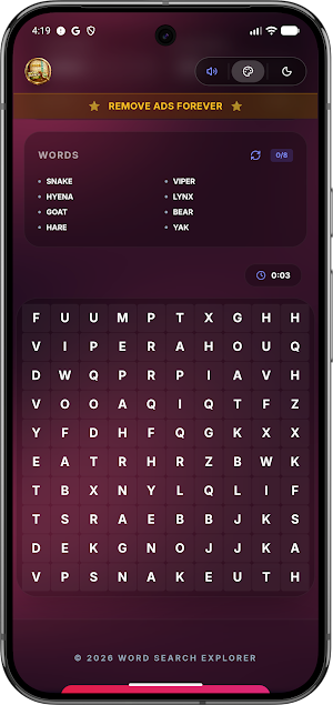 Word Search Explorer Pro Brain Screenshot 0