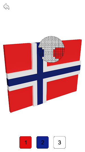 Flags 3D Pixel Art Coloring Screenshot 0
