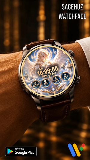 A006 Heaven Angel watchface Screenshot 1
