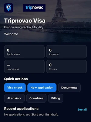 Tripnovac Visa Screenshot 0