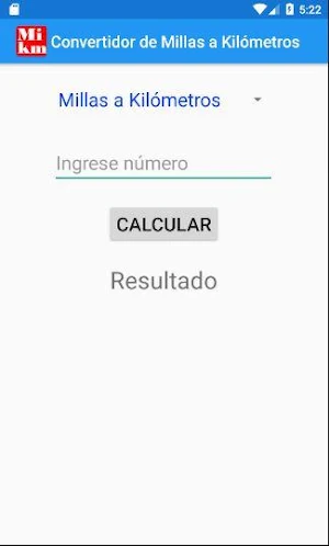 Millas a Kilómetros Screenshot 0