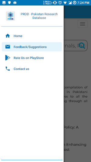 Pakistan Research Database Screenshot 2