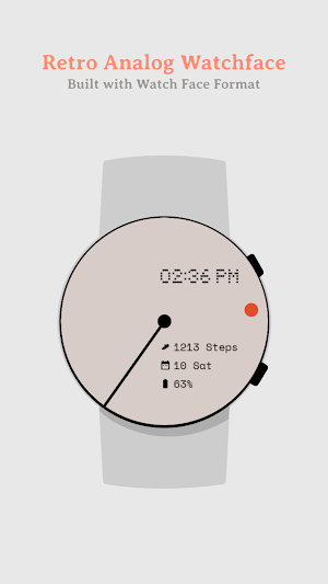 Retro Analog Watch Face Screenshot 0