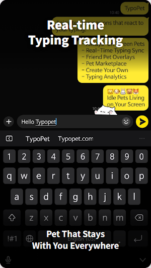 TypoPet - Screen Pet Friends Screenshot 1