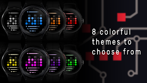 Binary Clock Elegant WatchFace Screenshot 0