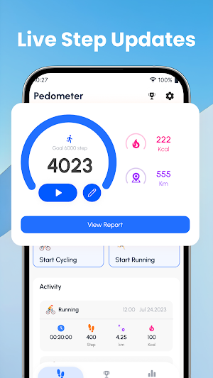 Step Tracker & Calorie Counter Screenshot 1