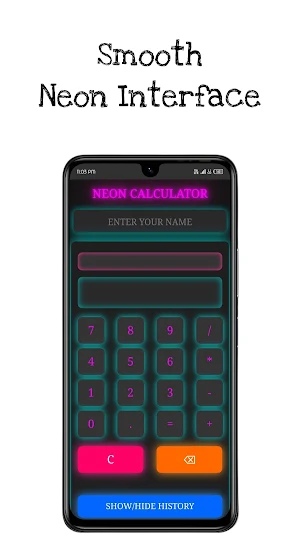 Neon Calculator Screenshot 1