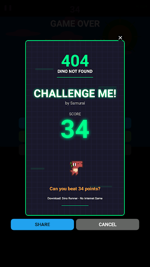 Dino Runner - No Internet Game Screenshot 2
