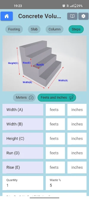 Concrete Cement Calculator Screenshot 3