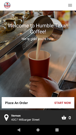 Humble Texan Coffee Screenshot 1
