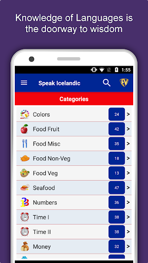 Speak Icelandic : Learn Icelandic Language Offline Screenshot 0