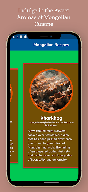 Mongolian Recipes Screenshot 2