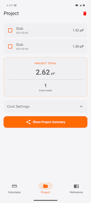 ConcreteCalc Screenshot 2
