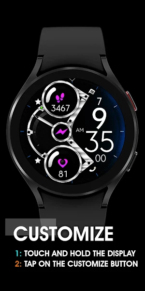 Dream 100 - Metal Watch Face Screenshot 2