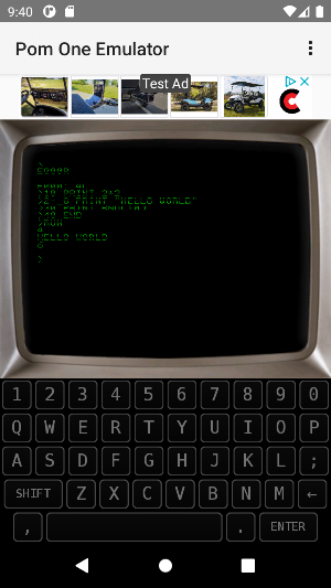 Pom One Apple 1 Emulator Screenshot 2