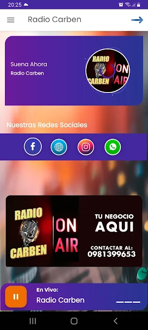 Radio Carben Screenshot 1