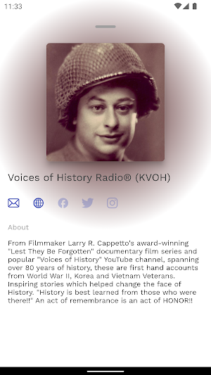 Voices of History Radio (KVOH) Screenshot 2