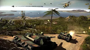 Gunship battle Blitz Tank Game Screenshot 2