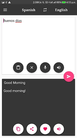 Spanish-English Translator Screenshot 2