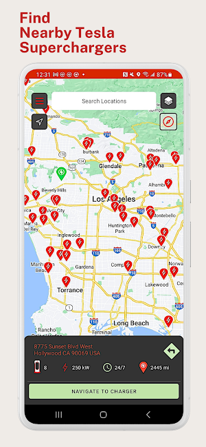 Superchargers for Tesla Screenshot 0
