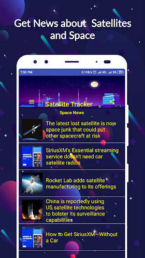 Satellite & ISS Tracker Screenshot 3