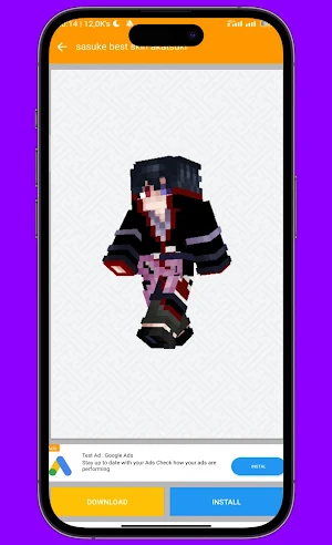 Akatsuki Skin for Minecraft PE Screenshot 1