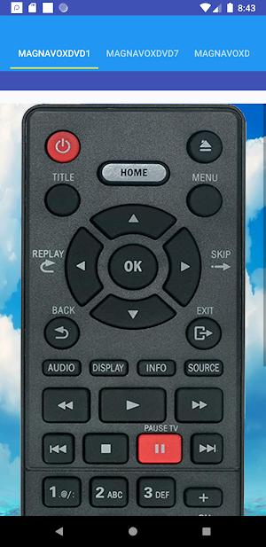 Magnavox DVD Remote Screenshot 3