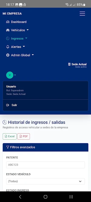 Hevaro Portería Screenshot 2