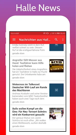Halle Zeitung Screenshot 1