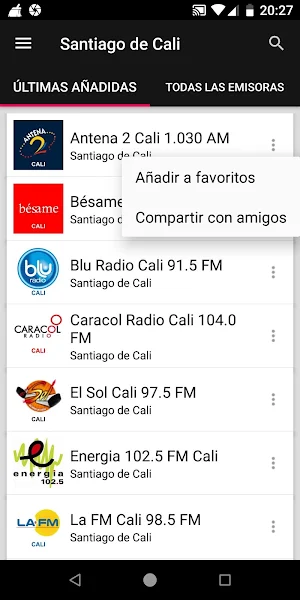 Santiago de Cali Radio Stations - Colombia Screenshot 1