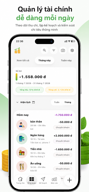 Sổ chi tiêu: Quản lý tài chính Screenshot 1