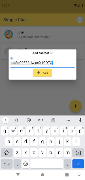 Simple Chat Screenshot 2