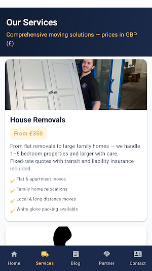Kingston & Richmond Removals Screenshot 1