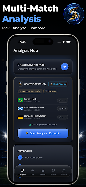 Skorix: Live Score & Analysis Screenshot 2