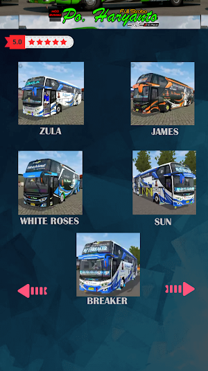 Mod Bussid PO Haryanto XHD Full Strobo Screenshot 1