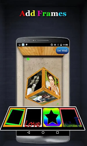 3D Cube Live Wallpaper Photo Editor Screenshot 2