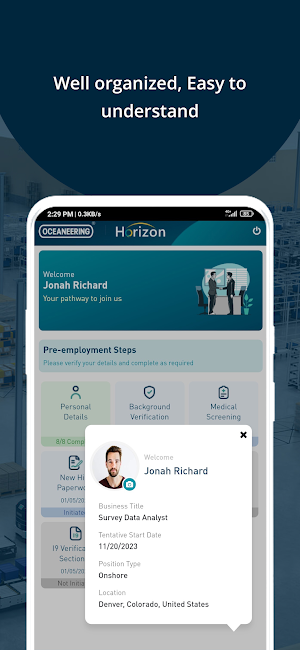 Horizon-Employee Onboarding Screenshot 2