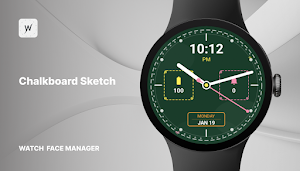 Chalkboard Sketch - watch face Screenshot 0