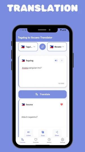 Tagalog to Ilocano Translator Screenshot 0
