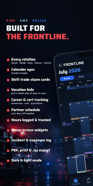 Frontline - Shift Calendar Screenshot 0